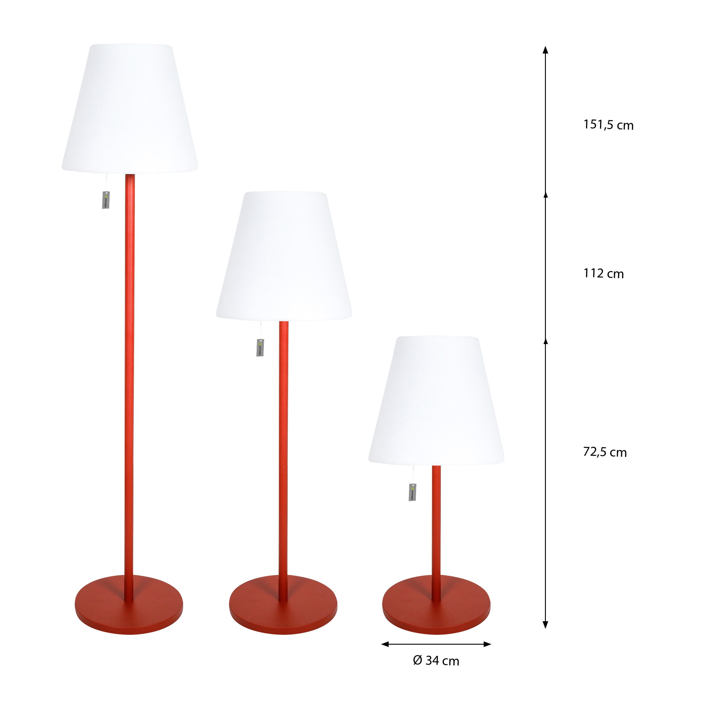 Greemotion LED Solarleuchte Outdoorlampe, Gartenlampe, verstellbar, günstig online kaufen
