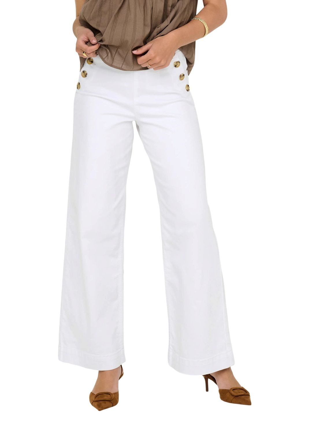 ONLY Relax-fit-Jeans ONLMADISON HW BUTTON WIDE mit Stretch