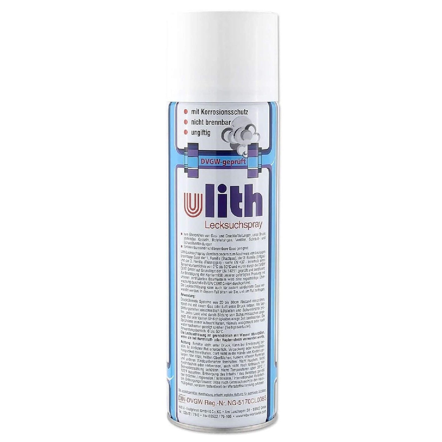 Lecksuchspray 400ml – DVGW-geprüftes Leckfinder Spray Reinigungsspray