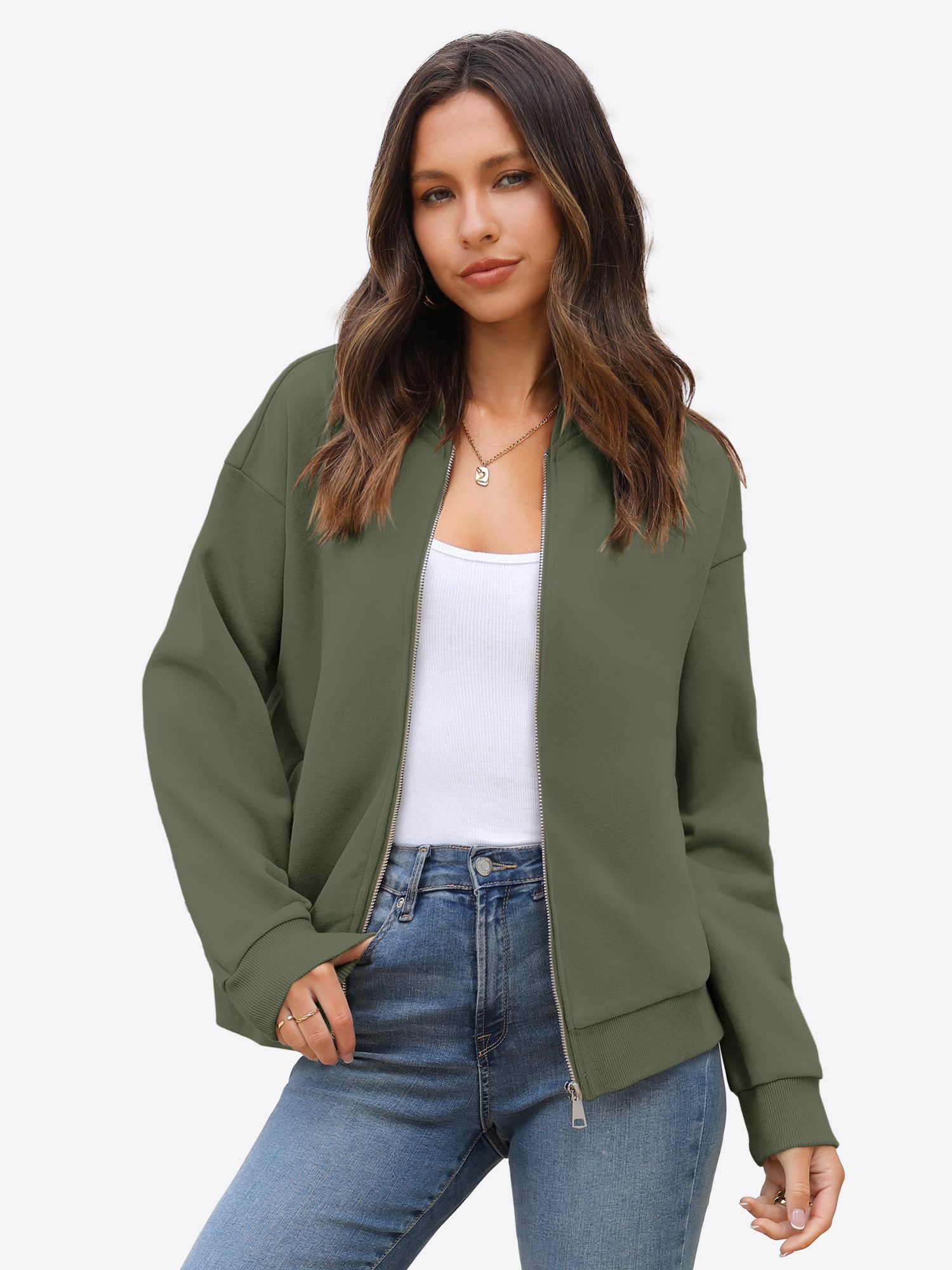 Imily Bela Sweatshirt Damen Freizeitjacke mit günstig online kaufen