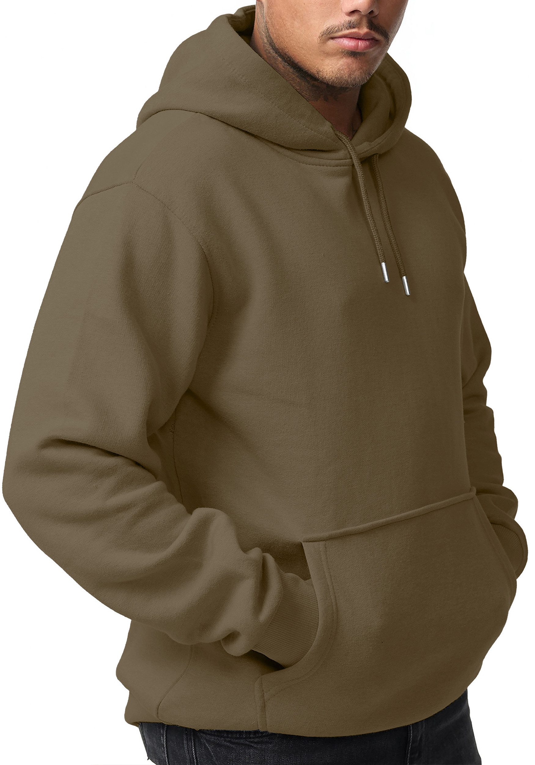 Smith & Solo Kapuzensweatshirt Hoodie Herren Kapuzenpullover (1-tlg) Baumwollmischung
