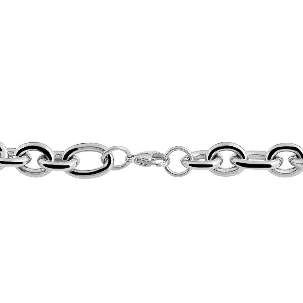 Kette ohne Anhänger Halskette – Ankerkette aus Edelstahl 45 cm
