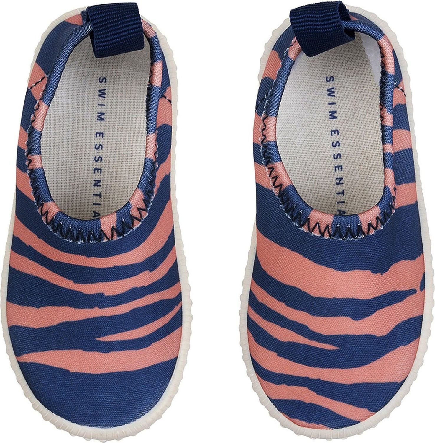 für Wasserschuhe, blau/orange Kinder Zebra rutschfeste blau/ orange Muster für 28 Aquaschuh, Swim Essentials Kinder Essentials Größe Zebra Swim