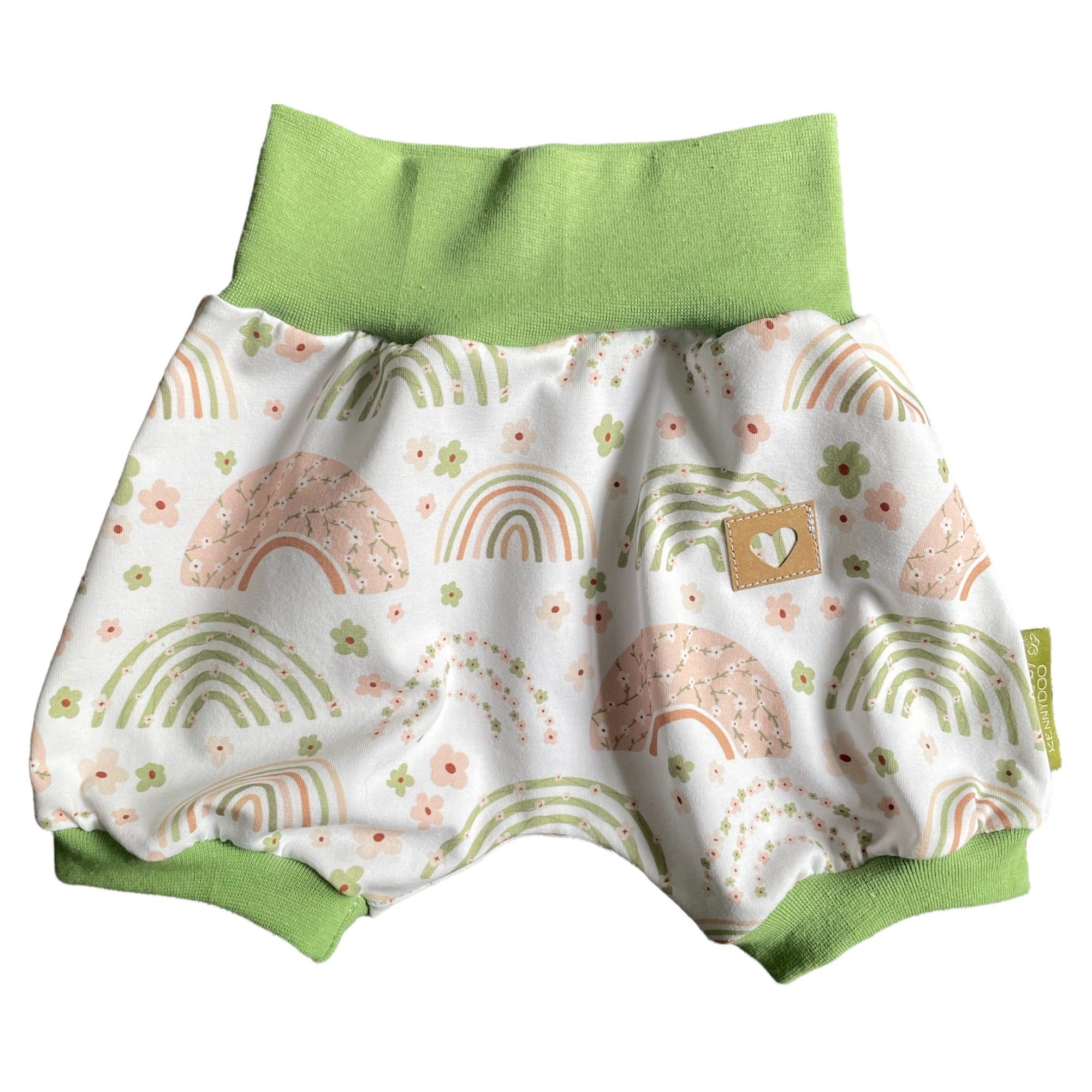 mit kennydoo pastell Kinder- Set Body teilig) Baby & niedlichem Design "Regenbogen" (2 Shorts
