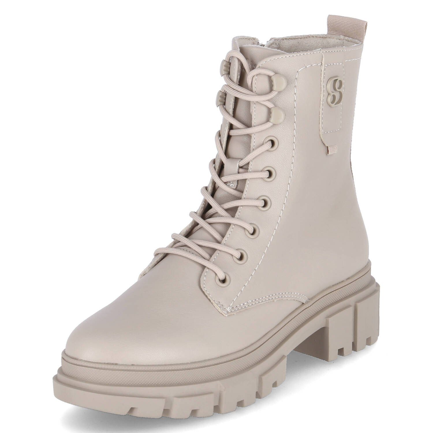 s.Oliver Combat Boots Ivory Schnürstiefel (20304157)