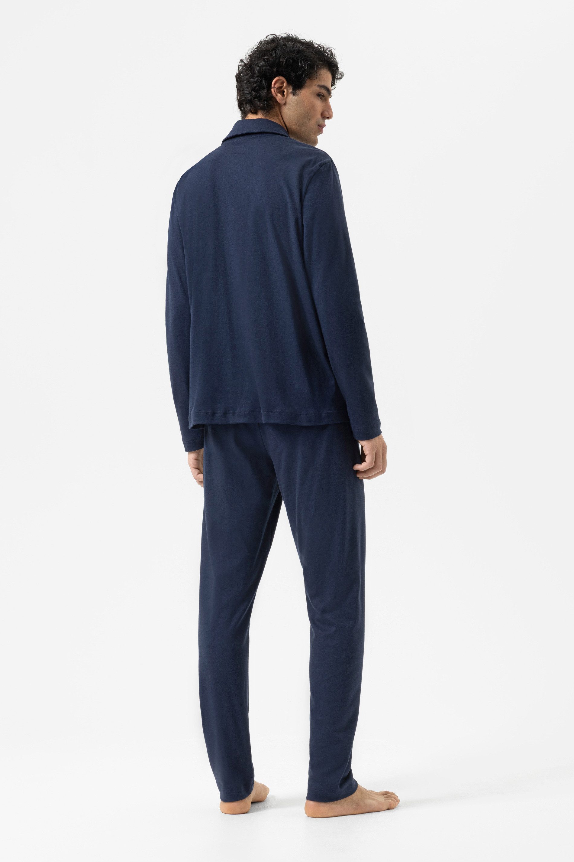 Mey Schlafanzug Mey Schlafanzug Serie Pure Night Uni Pyjama (2 tlg) Zeitlos eleganter Pyjama, Fein-Interlock Jersey, 100% Baumwolle
