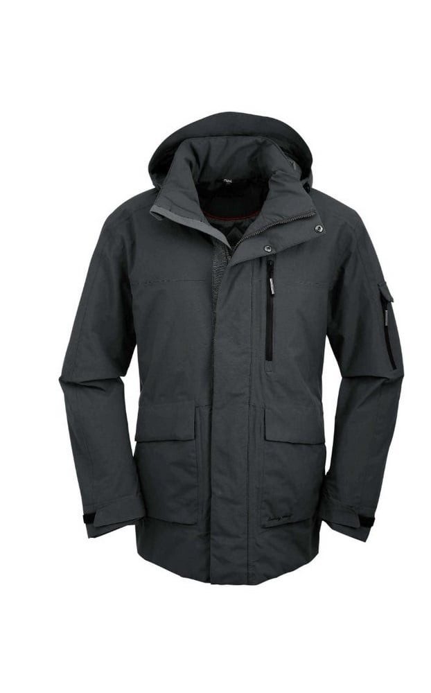 Maul Winterjacke Winter-Funktionsparka Breitenstein Megatex mit Kapuze dunkelgrau