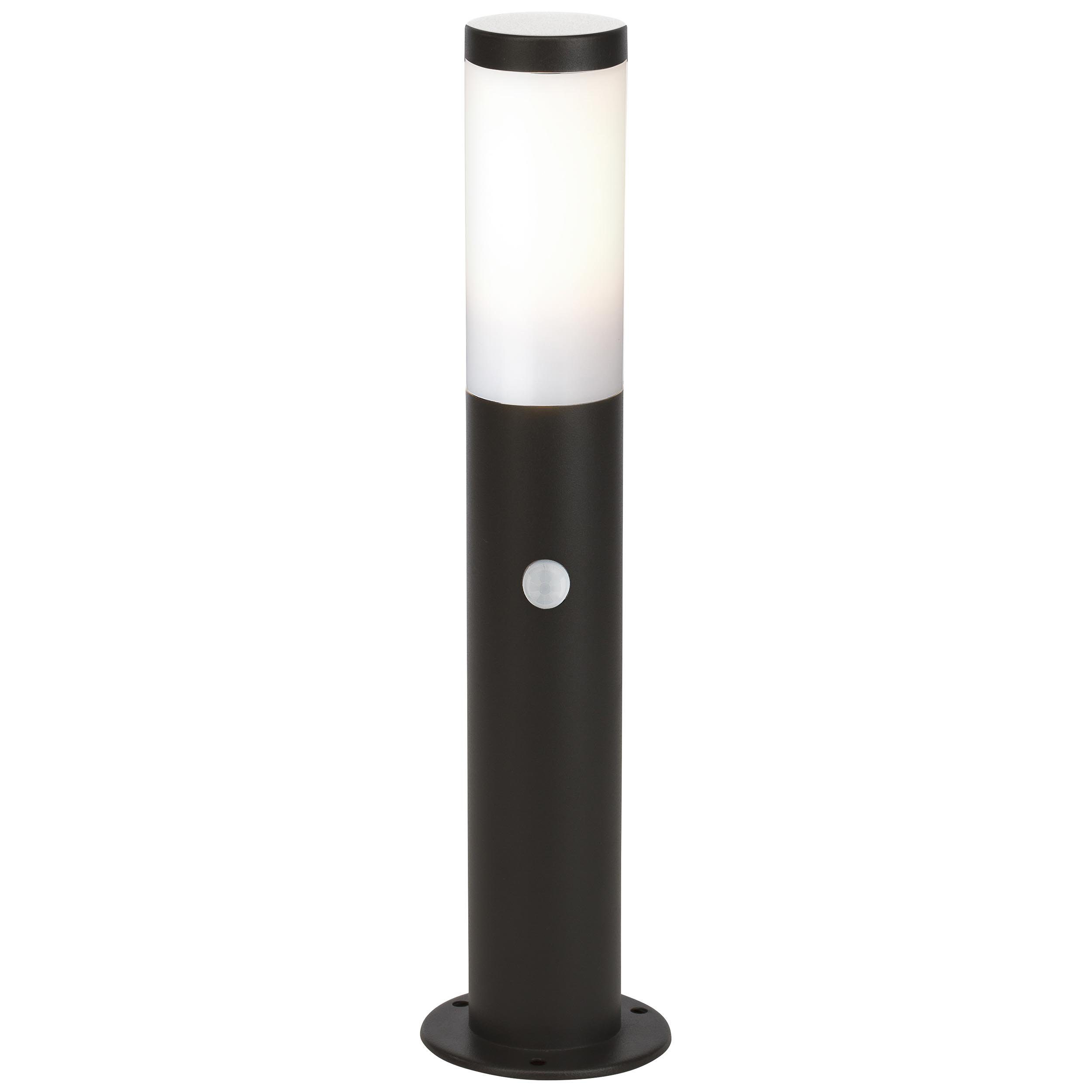 Brilliant Sockelleuchte Dody, Bewegungsmelder, ohne Leuchtmittel, Stehlampe mit Bewegungsmelder - Wegelampe - 45cm Höhe - E27 Fassung