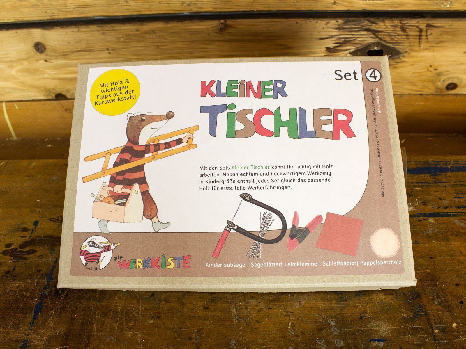 Die Werkkiste Kinder-Werkzeug-Set Kleiner Tischler Set 4