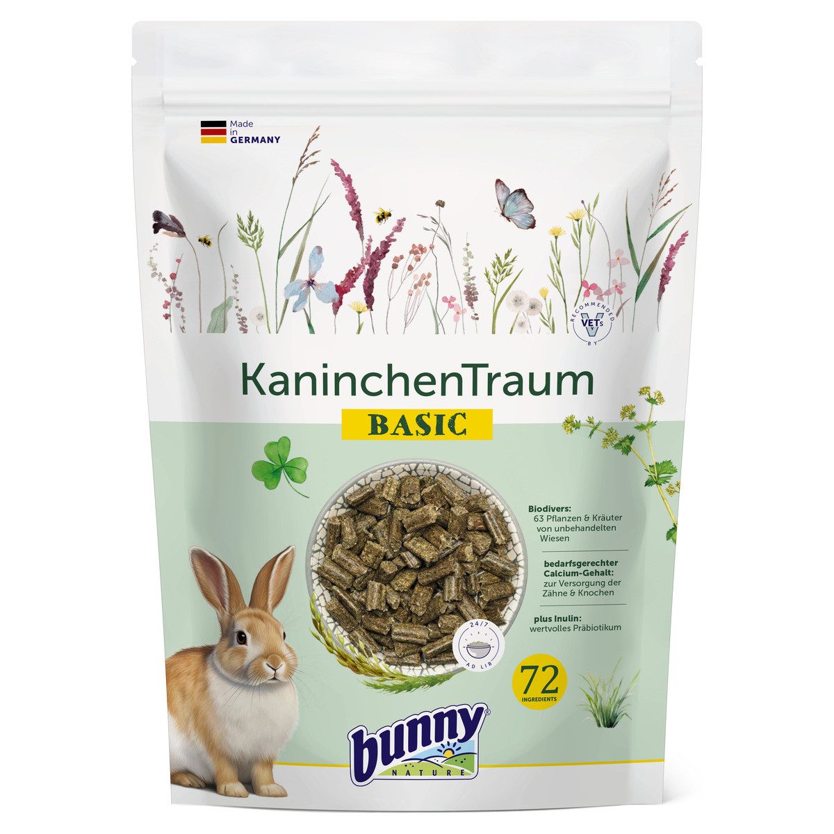 Bunny Nature KaninchenTraum BASIC 600 g, Trockenfutter für: Kleintier