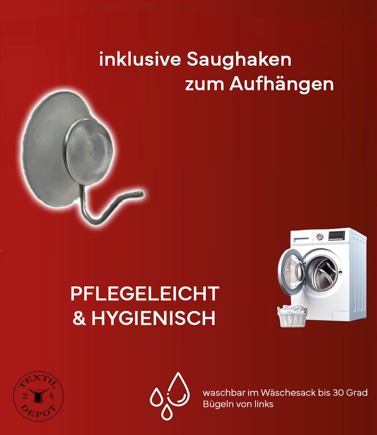 texpot Fensterbild Plauener Stickerei Küken und Osterhase mit Saughaken, Saughaken