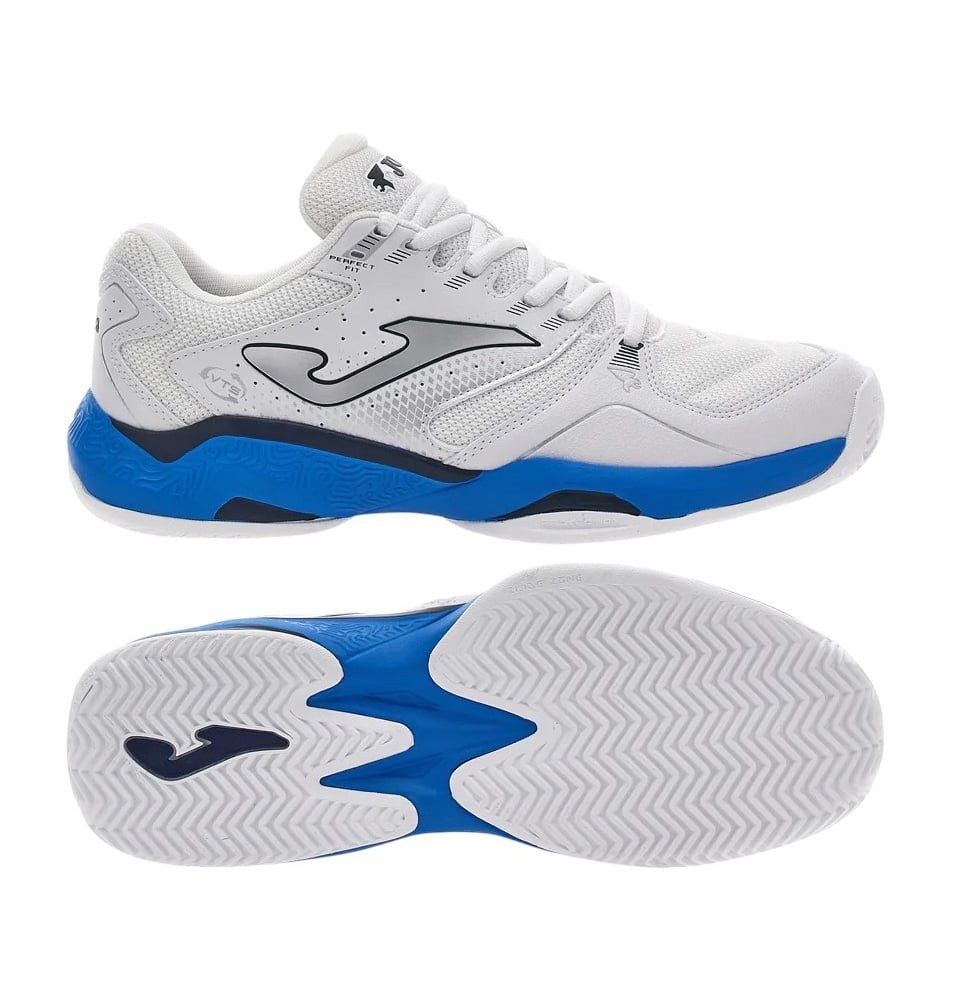 Joma Master 1000 Clay/Sandplatz/Stabilität weiss/royal Herren Tennisschuh