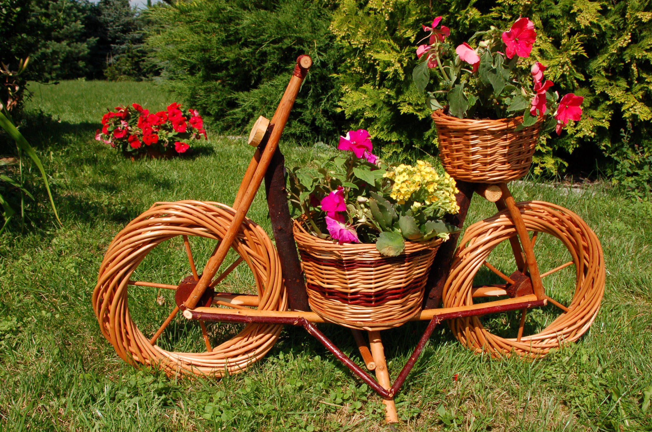DSH DEKO SHOP HANNUSCH Weidenkorb Fahrrad