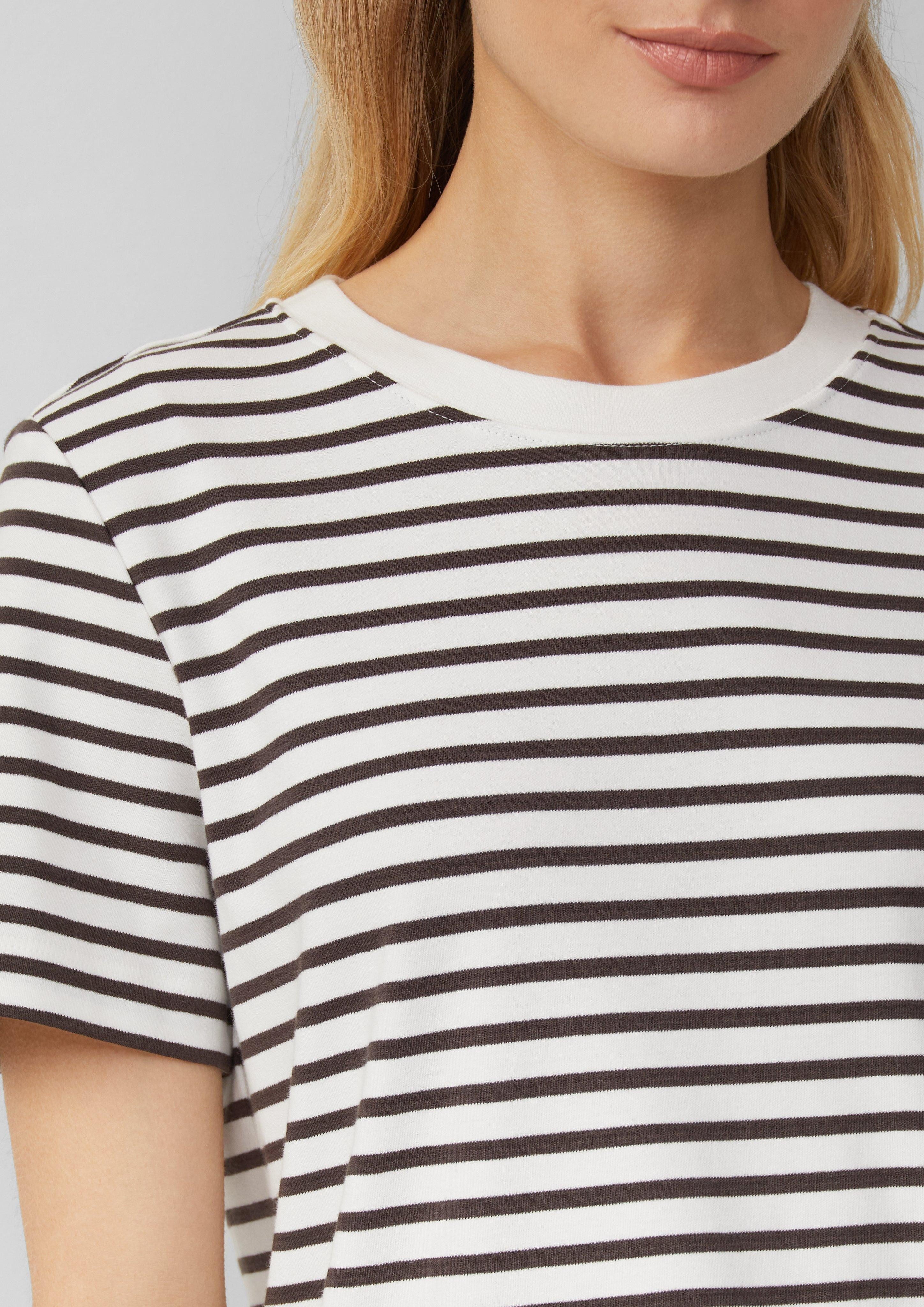 s.Oliver T-Shirt mit Streifen Muster günstig online kaufen
