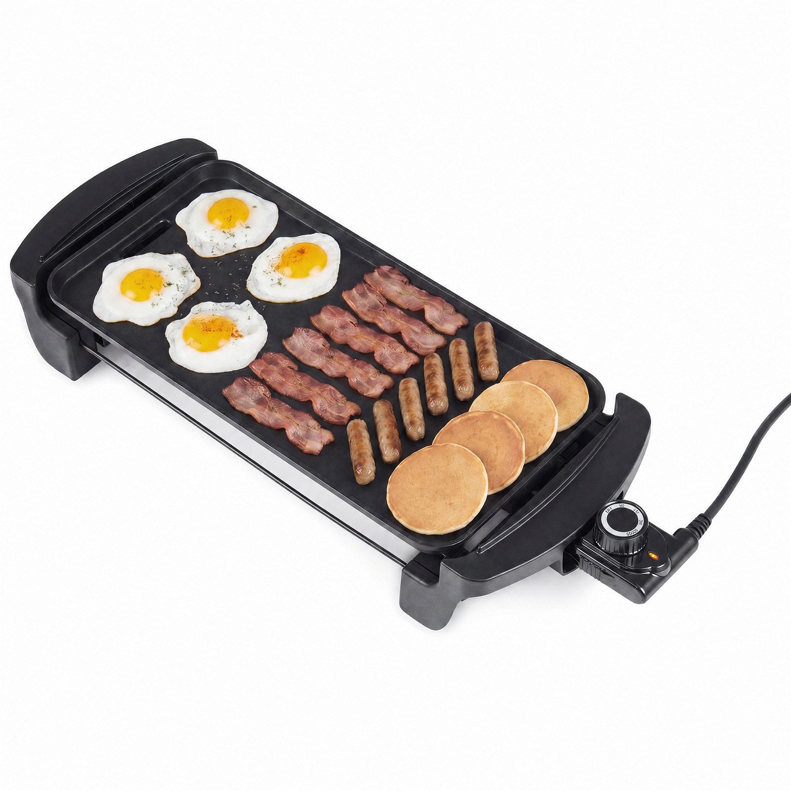 COSTWAY Tischgrill Teppanyaki Grill, 1600 W, mit Antihaftbeschichtung, integriertem Thermostat