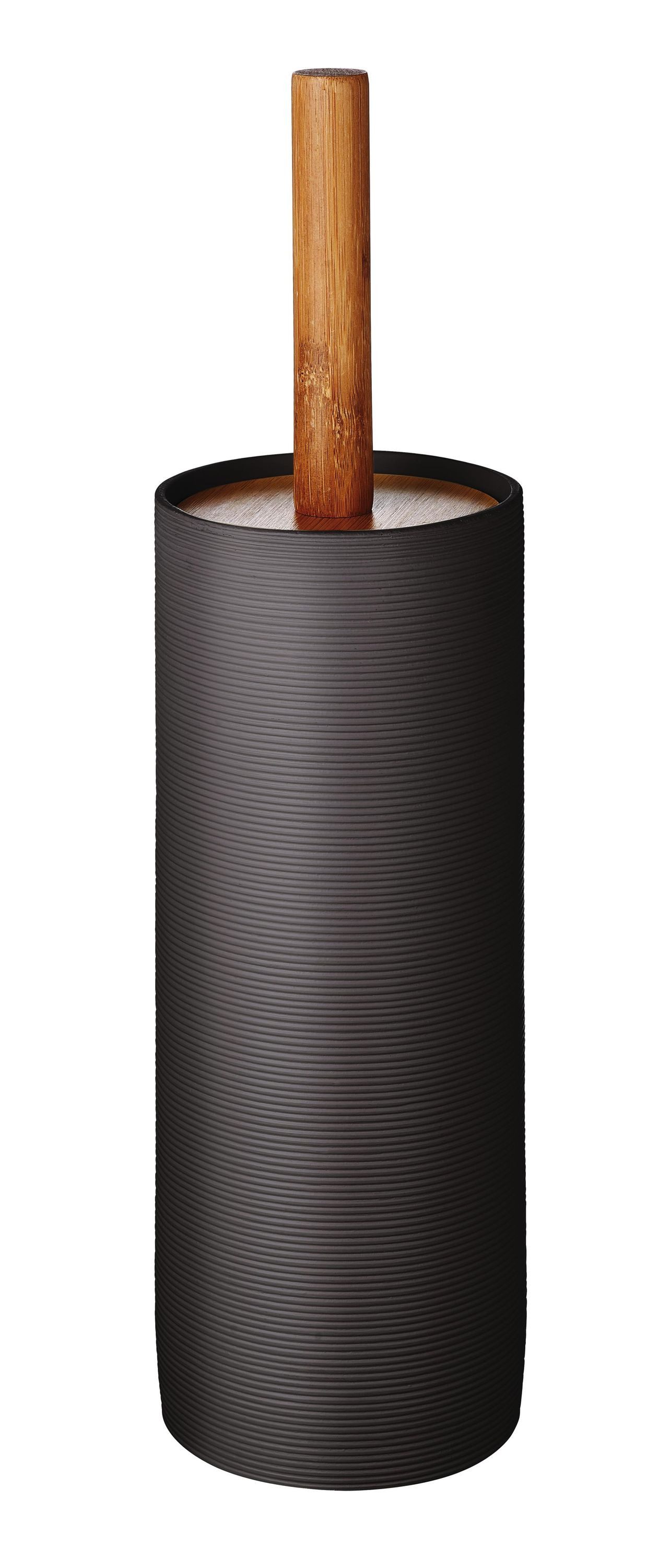 Badaccessoire-Set WC-Bürste Roller braun