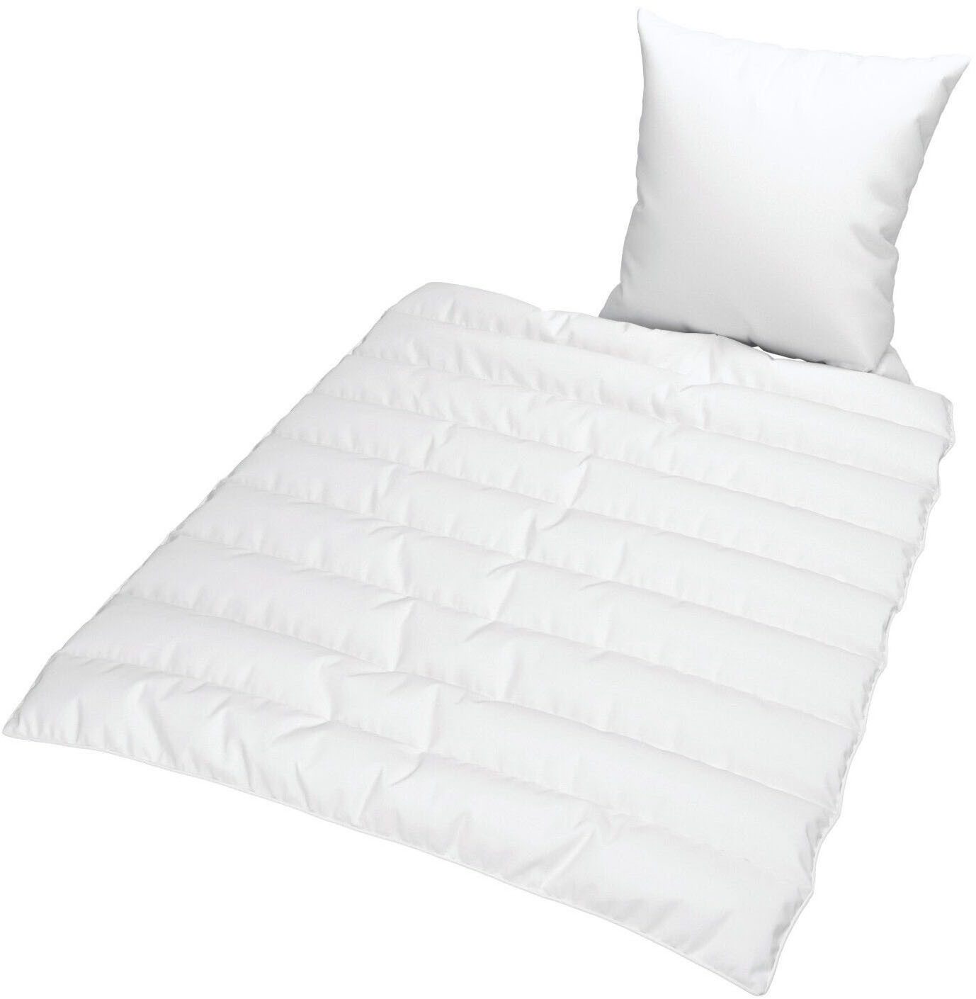 Jekatex Microfaserbettdecke + Kopfkissen Schlafkomfort fürs ganze Jahr!, 2- günstig online kaufen