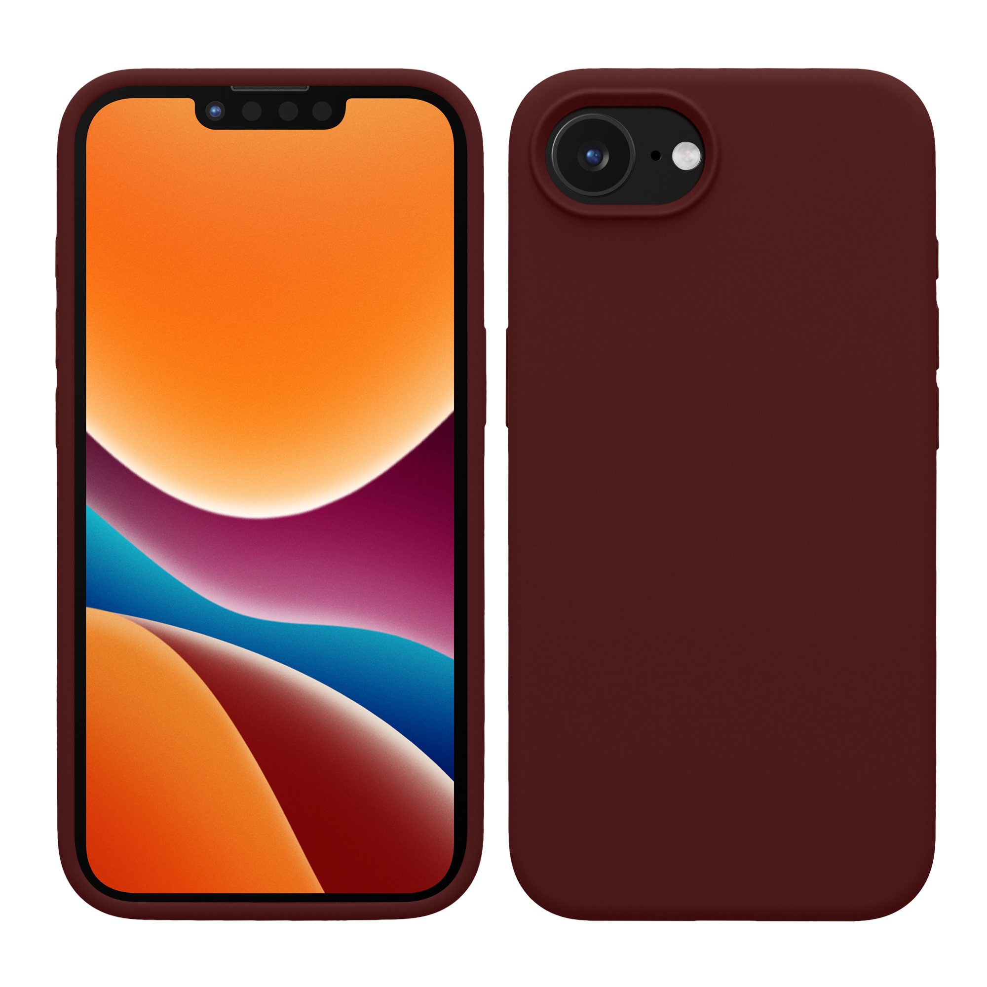 kwmobile Smartphone-Hülle Handyhülle für Apple iPhone 17e / iPhone 16e Hülle, Weiches Handy Silikon Case - Schutzhülle Cover