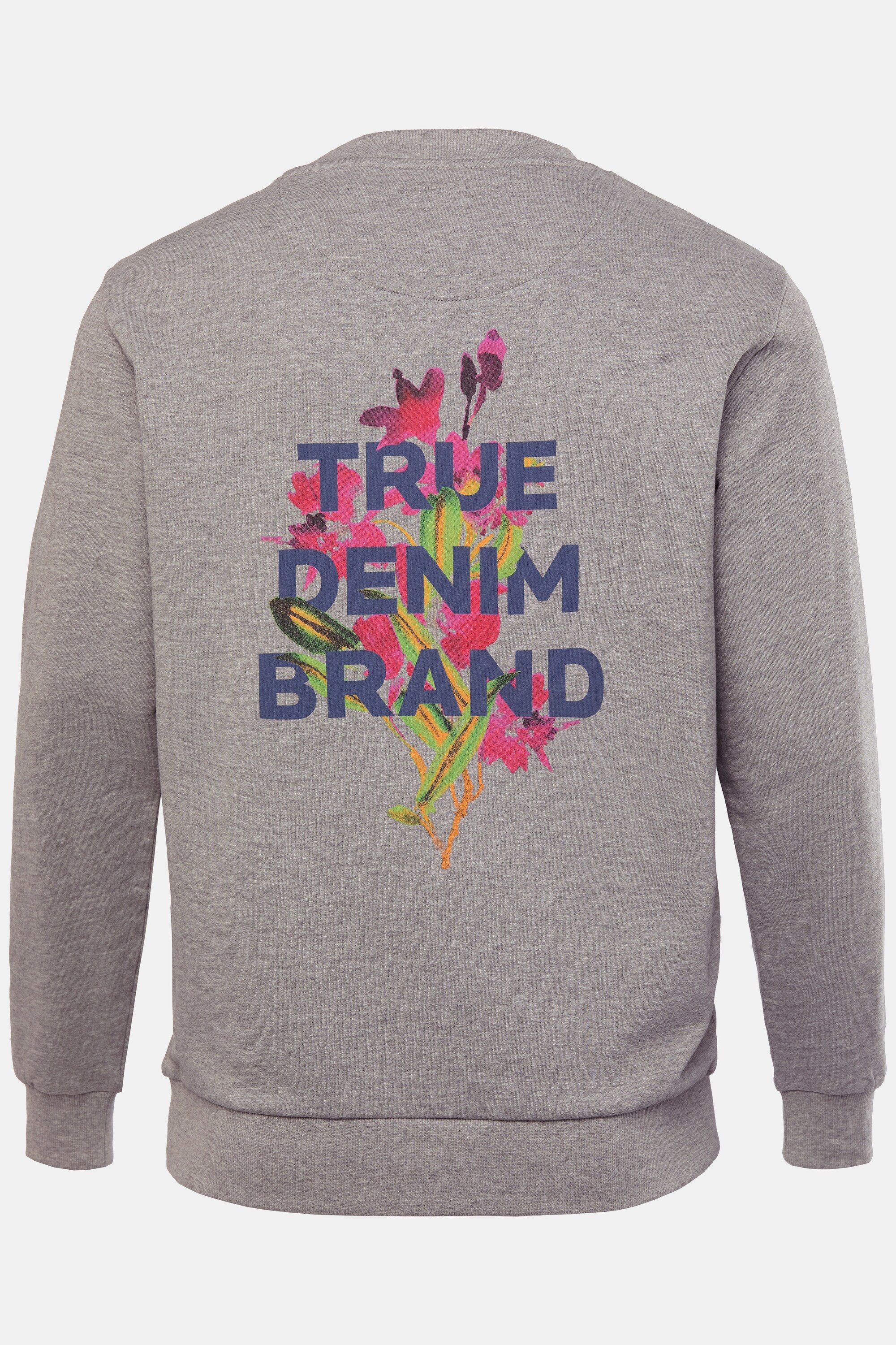 Men Plus Sweatshirt Sweatshirt Rückenprint