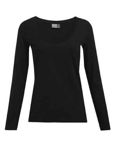 Promodoro Langarmshirt »Damen Sweatshirt (Slim Fit) für Frauen und Mädchen« XS bis XXL