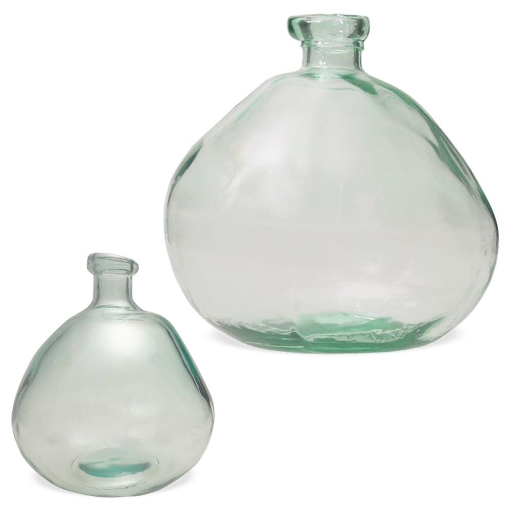 Glas St) klar HOBBY Blumentopf verformt Ø bauchig matches21 20x23 Blumenvase Vase & HOME cm (1