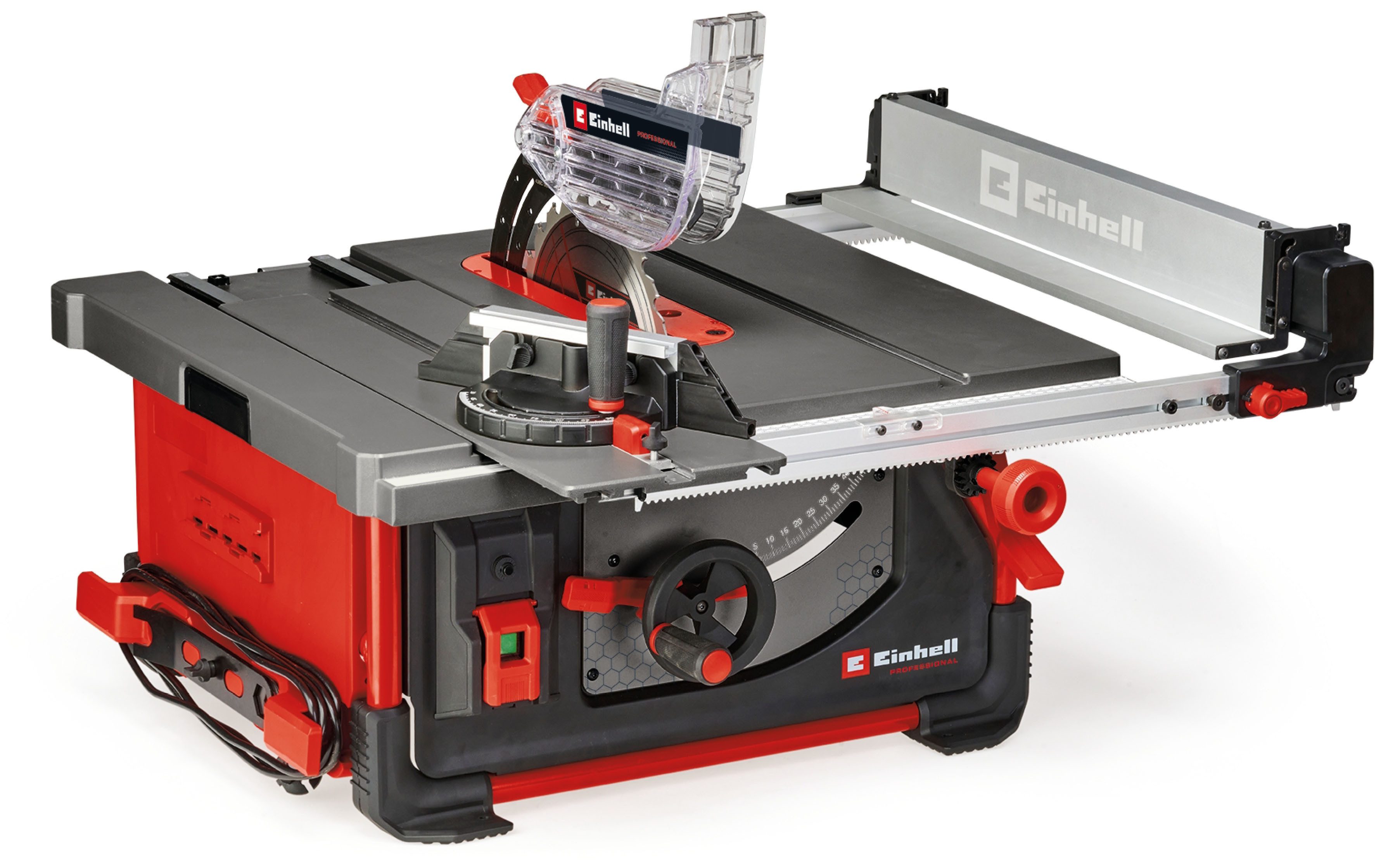 Einhell Tischkreissäge TP-CC 10 T, mit Arbeitstisch aus Aluminiumguss mit höhenverstellbarer Tischeinlage
