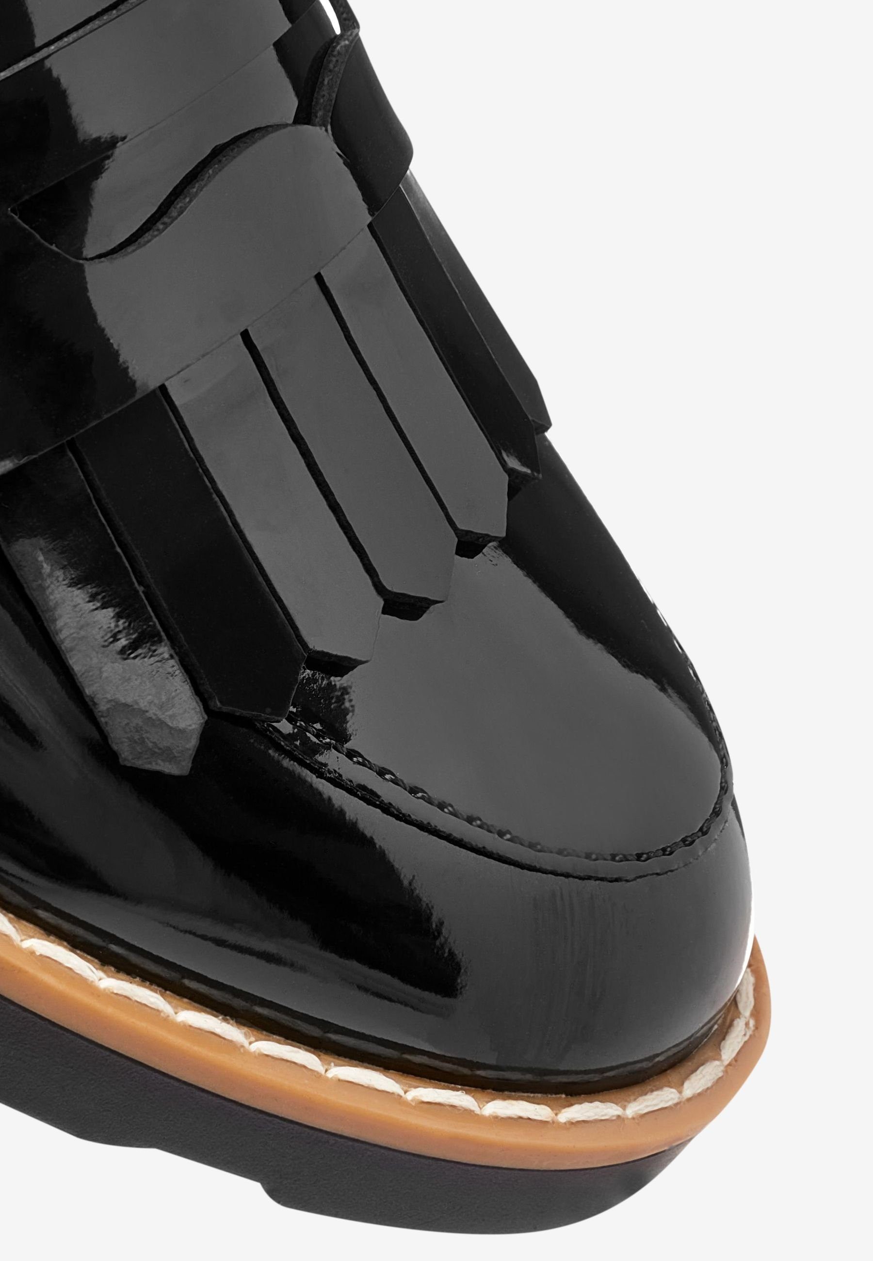 Quaste für Schule mit die Next Patent Loafer (1-tlg) Loafer Black