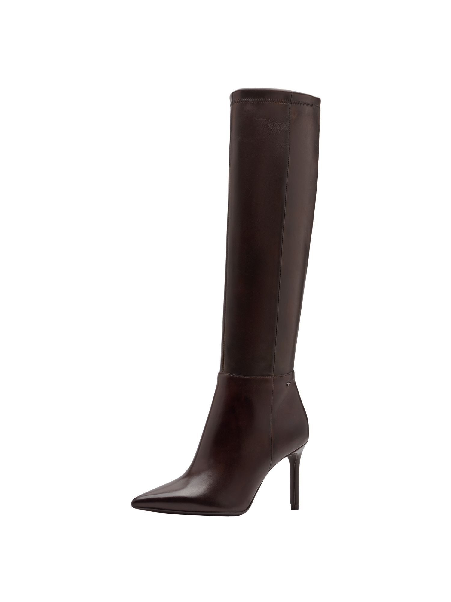 Tamaris Stretch, ANTIslide aus Leder Stilettoabsatz Stiefel Stretch