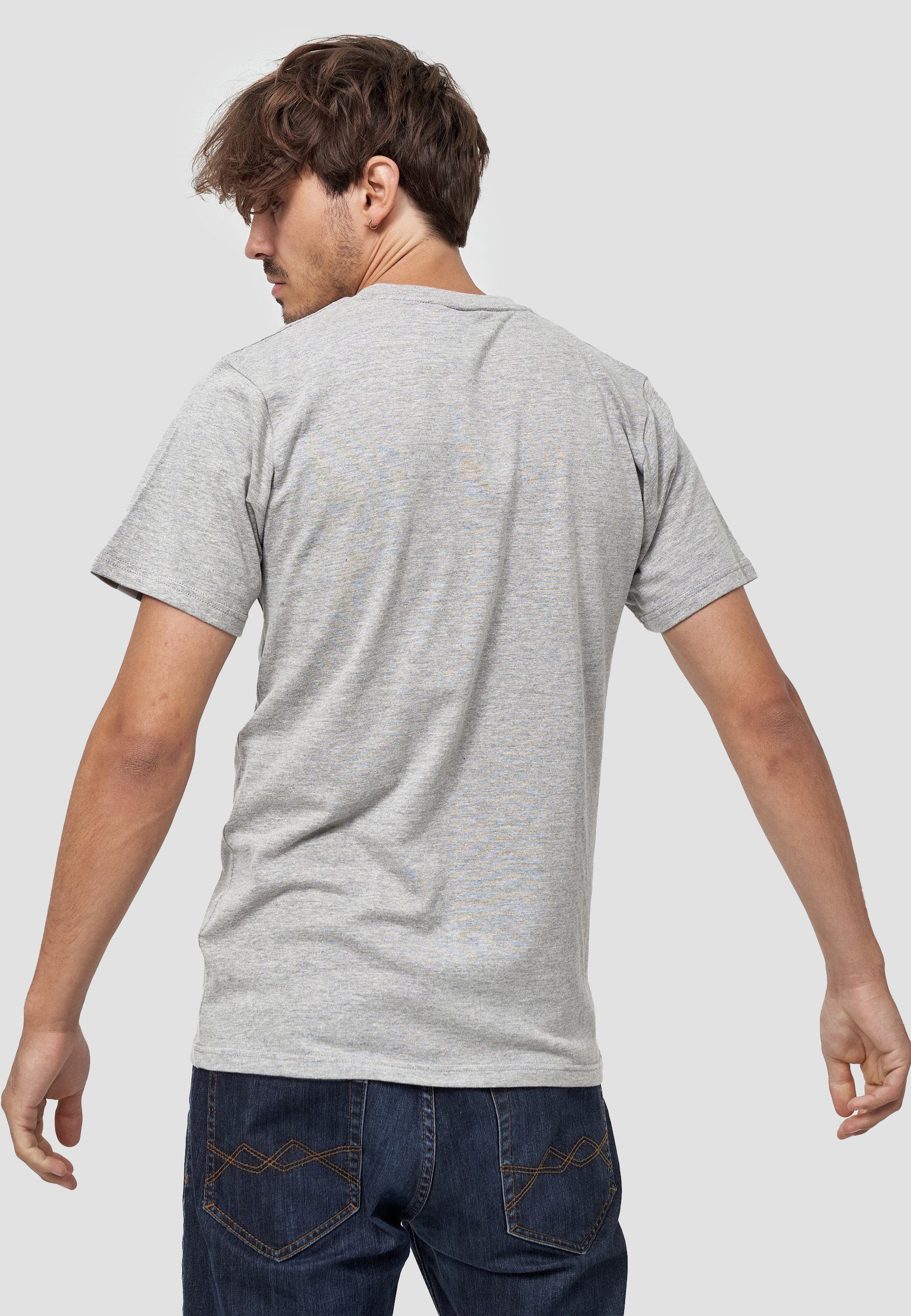 Bio-Baumwolle zertifizierte Anker MIKON Hellgrau T-Shirt GOTS