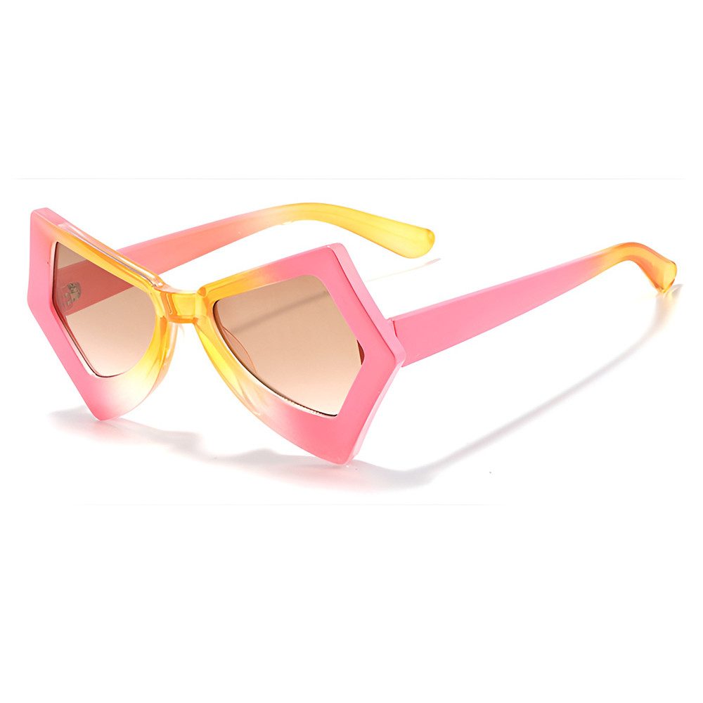 Sonnenbrille Damen Schmetterlingsform Oversized UV Schutz Mode