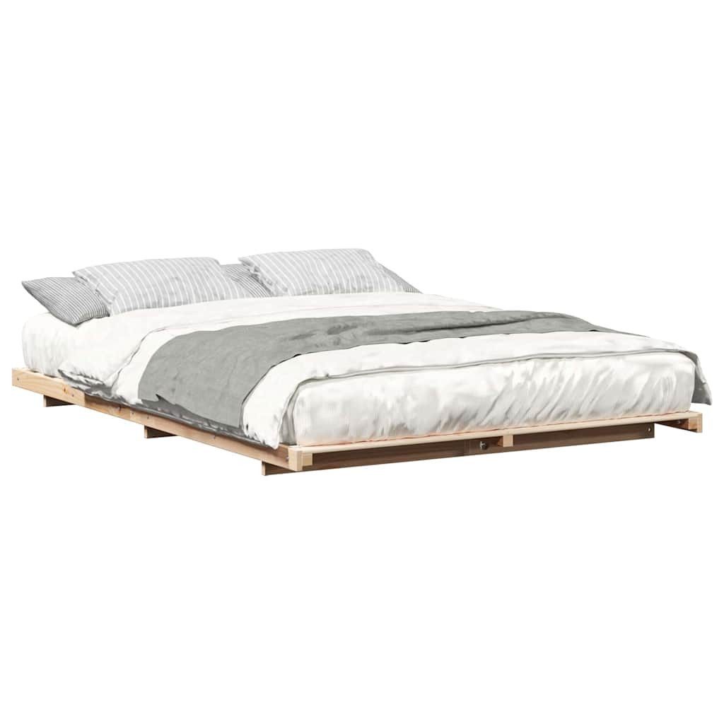 vidaXL Bett Bodenbettgestell Braun 160 x günstig online kaufen