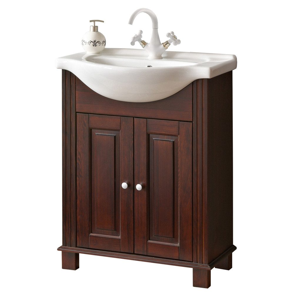 Lomadox Waschtisch AVEIRO-56, braun 65/83/44 cm günstig online kaufen