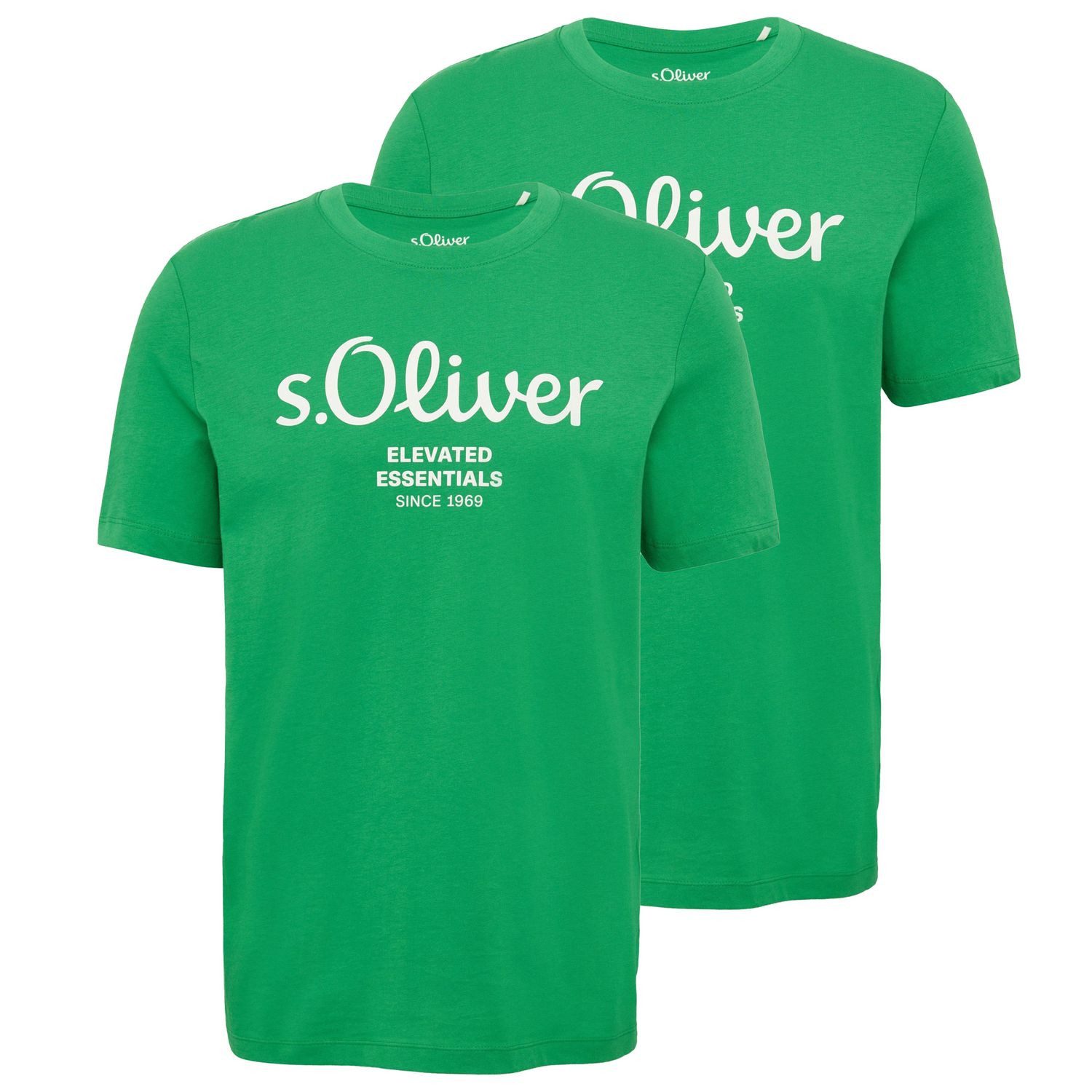 s.Oliver T-Shirt Casual (2-tlg) mit Rundhals-Ausschnitt, günstig online kaufen