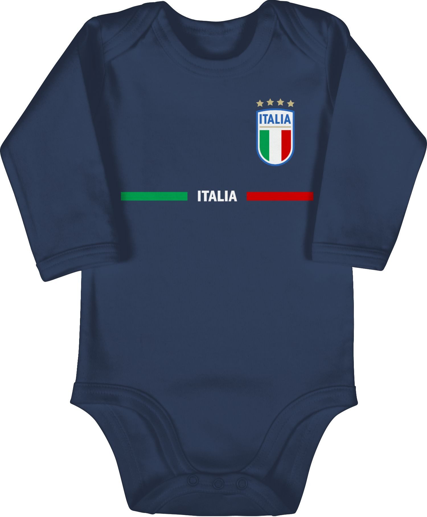 Shirtbody Italien Trikot Wappen, Italia mit Stolz, Italienisches Fan-Motiv