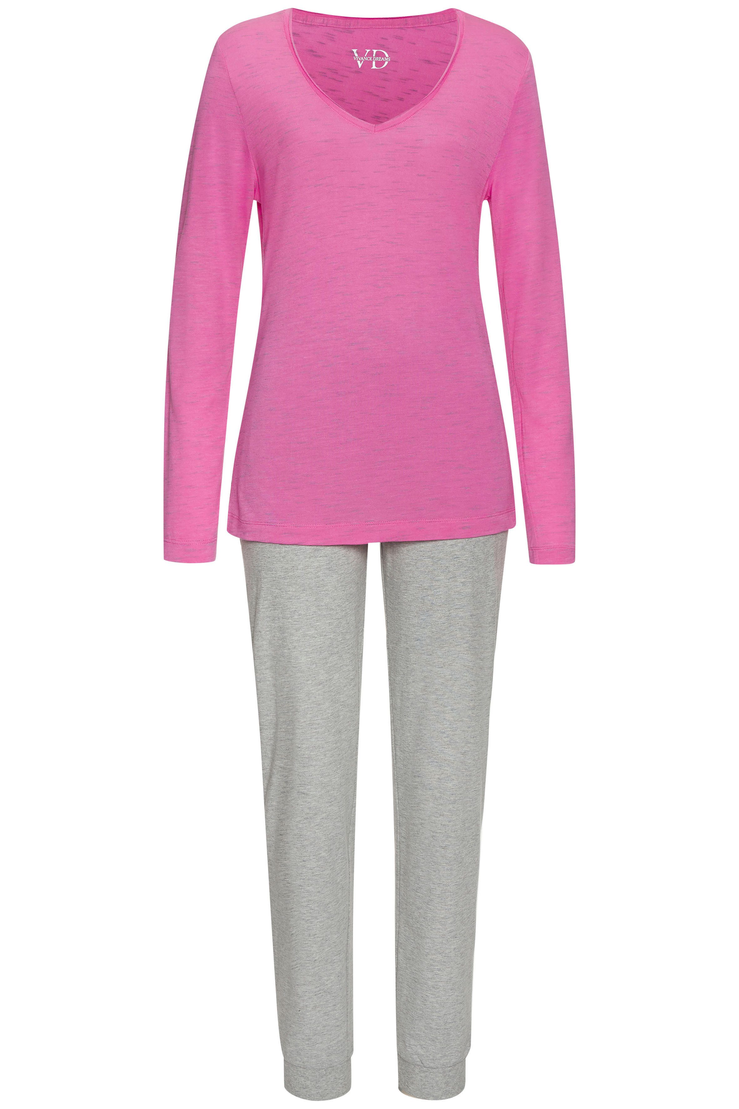 Vivance Dreams Pyjama (2 tlg) mit schönem Melangeeffekt. € 34,99