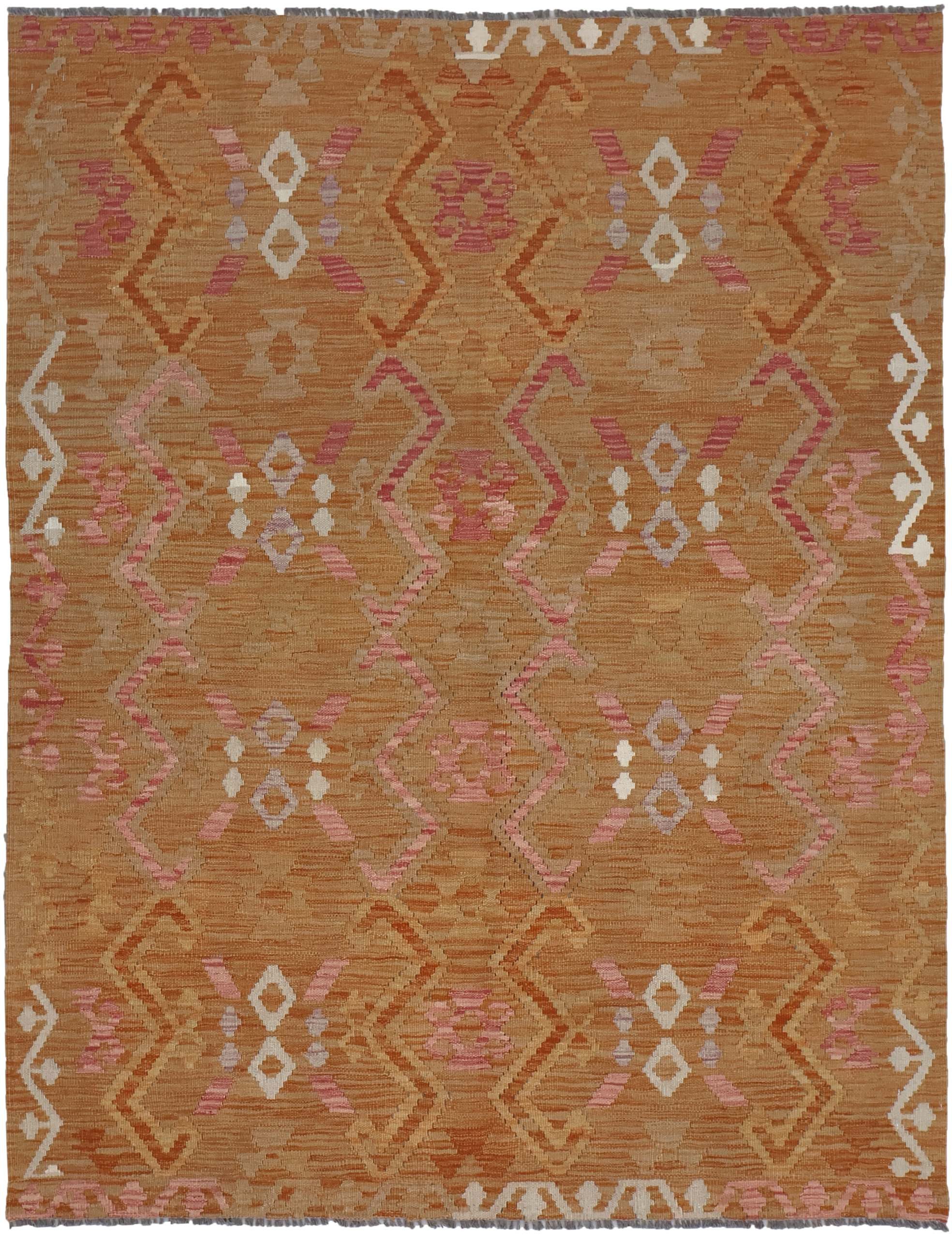 CABBEL Orientteppich 199x157 cm Kilim Multicolor Kelim Teppich Schurwolle Handgewebt Unikat, rechteckig, Höhe: 4 mm, 100% Schurwolle – weich und pflegeleicht