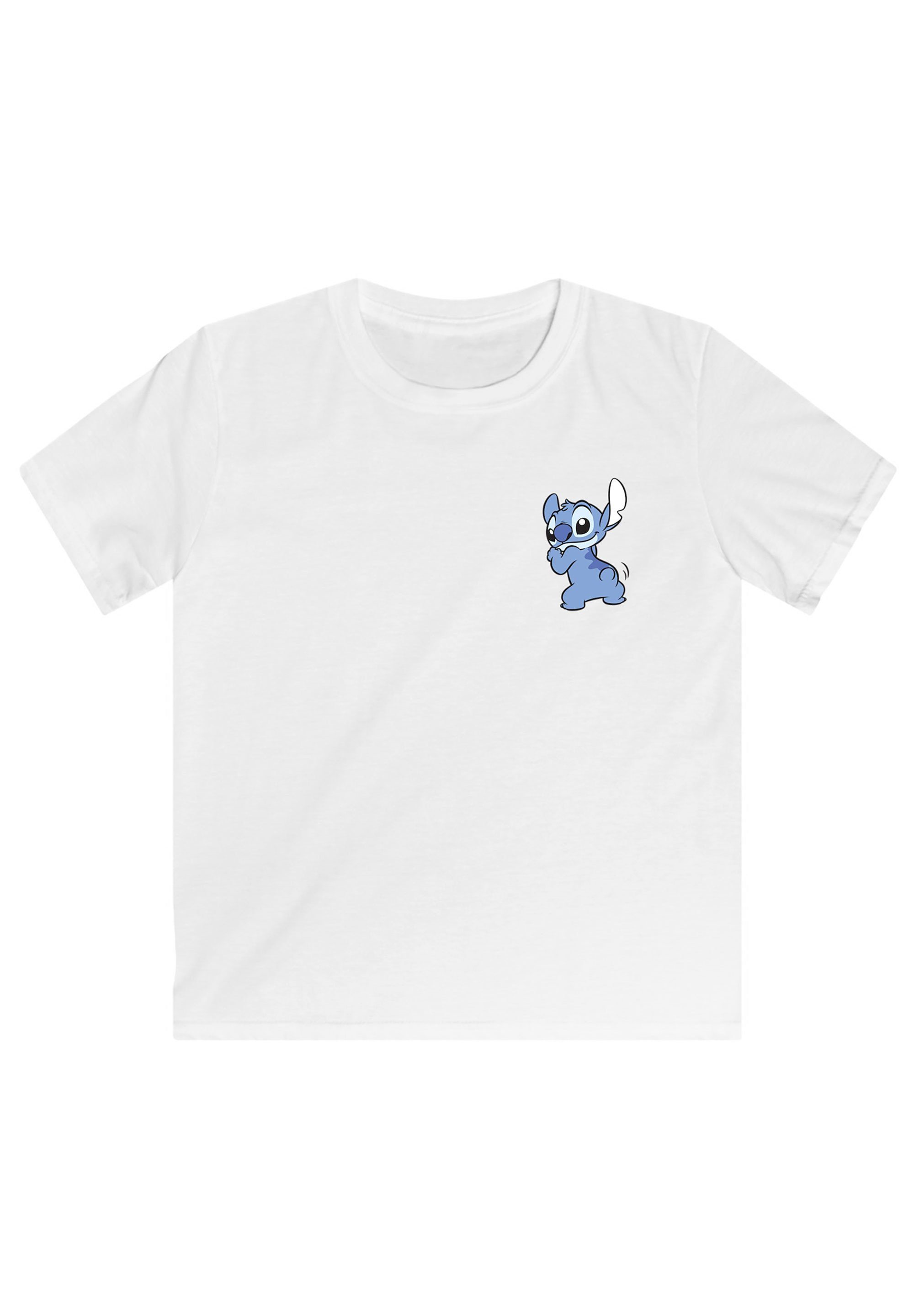 Merch,Jungen,Mädchen,Bedruckt Kinder,Premium Disney F4NT4STIC Lilo Unisex Stitch weiß And T-Shirt