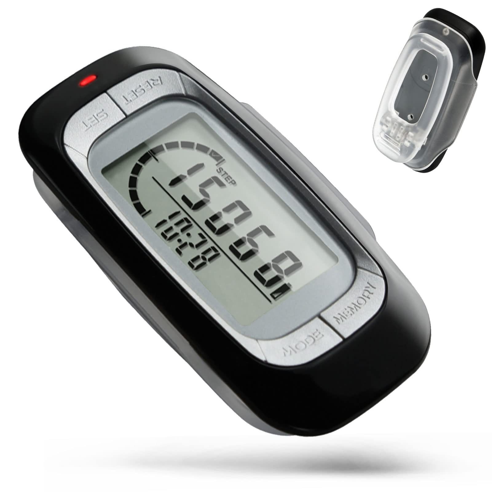 Schrittzähler 3D schrittzähler Clip Einfache Pedometer mit Clip und Umhängeband