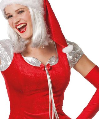 Karneval-Klamotten Kostüm Nikolaus Kostüm sexy Damen mit Nikolausmütze, Weihnachtskostüm Erwachsene