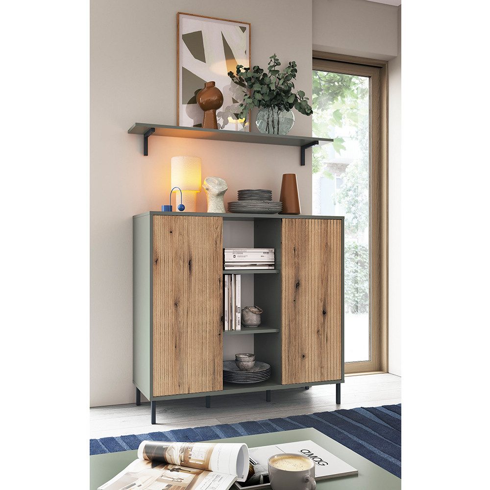 Lomadox Wohnzimmer-Set PARMA-129, (Mega-Spar-Set, 2-St., Sideboard günstig online kaufen