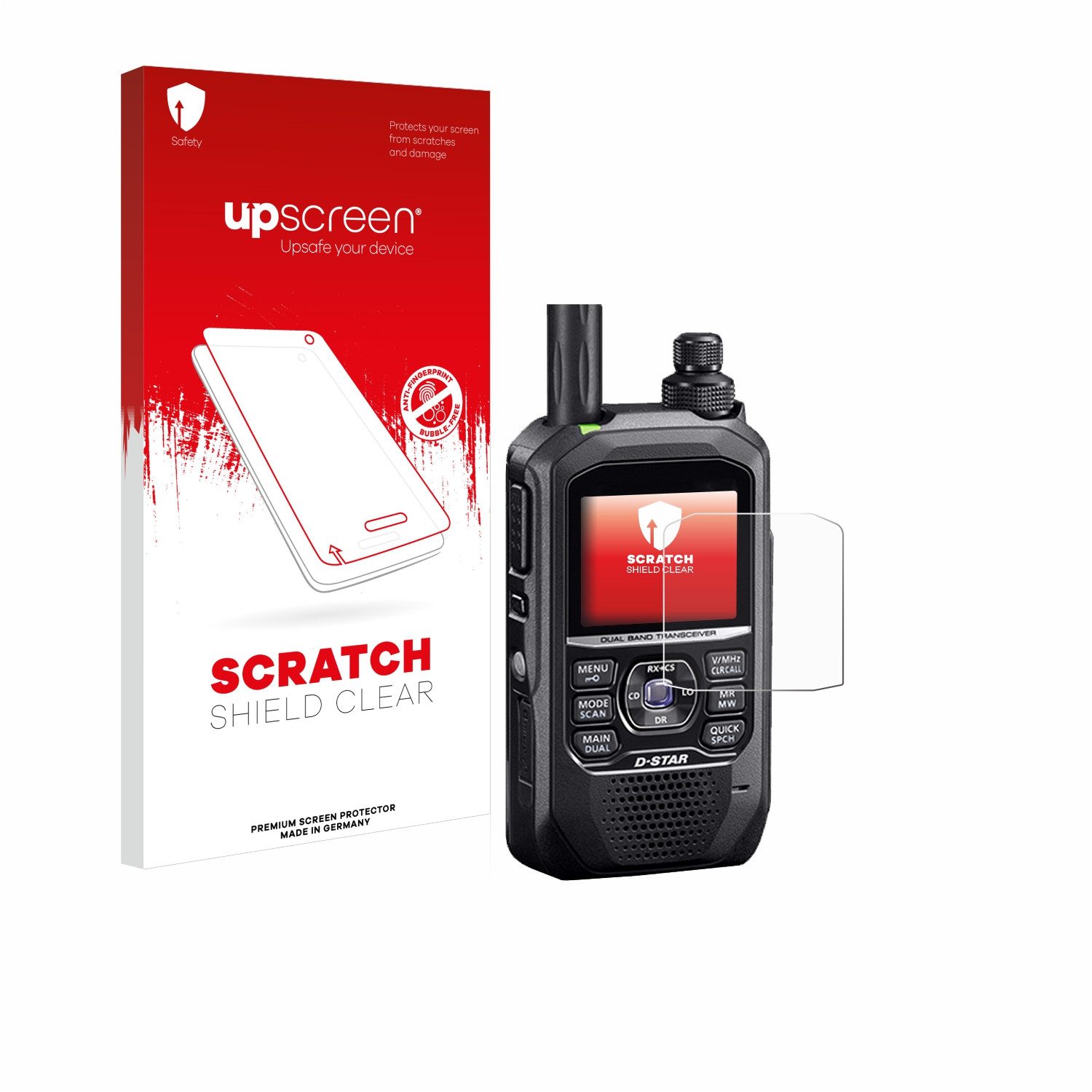 upscreen Displayschutzfolie Schutzfolie für Icom ID-50E, Displayschutz Schutz Folie Klar Transparent