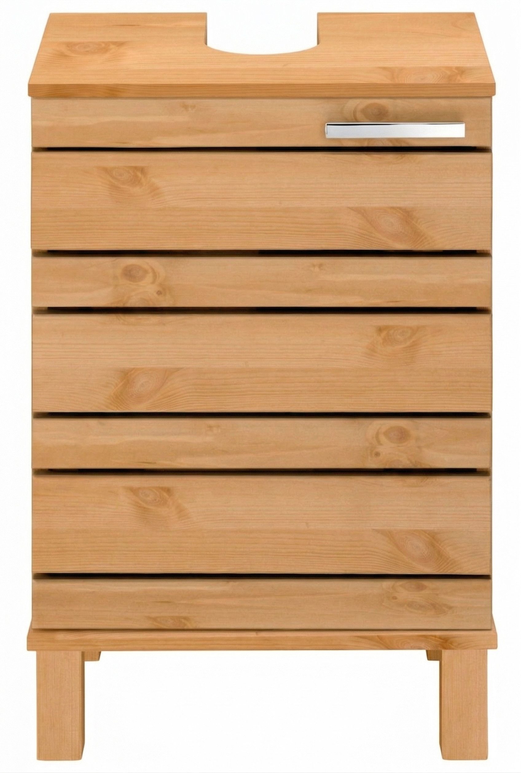Home affaire Waschbeckenunterschrank JOSIE Breite 40 cm, aus Massivholz, Metallgriff, 1 Tür
