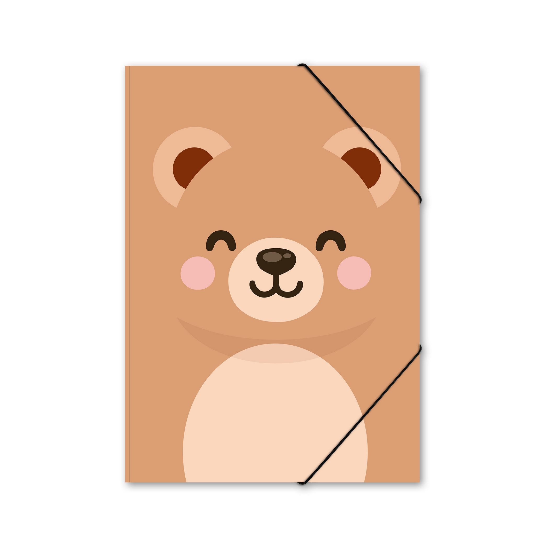 itenga Organisationsmappe itenga Postmappe A4 PP Motiv Kawaii BÄR aus langlebigem Kunststoff