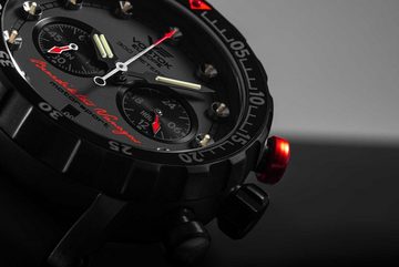 Vostok Europe Chronograph Benediktas Vanagas 571J431-L Herrenuhr Titan Black Edition IV