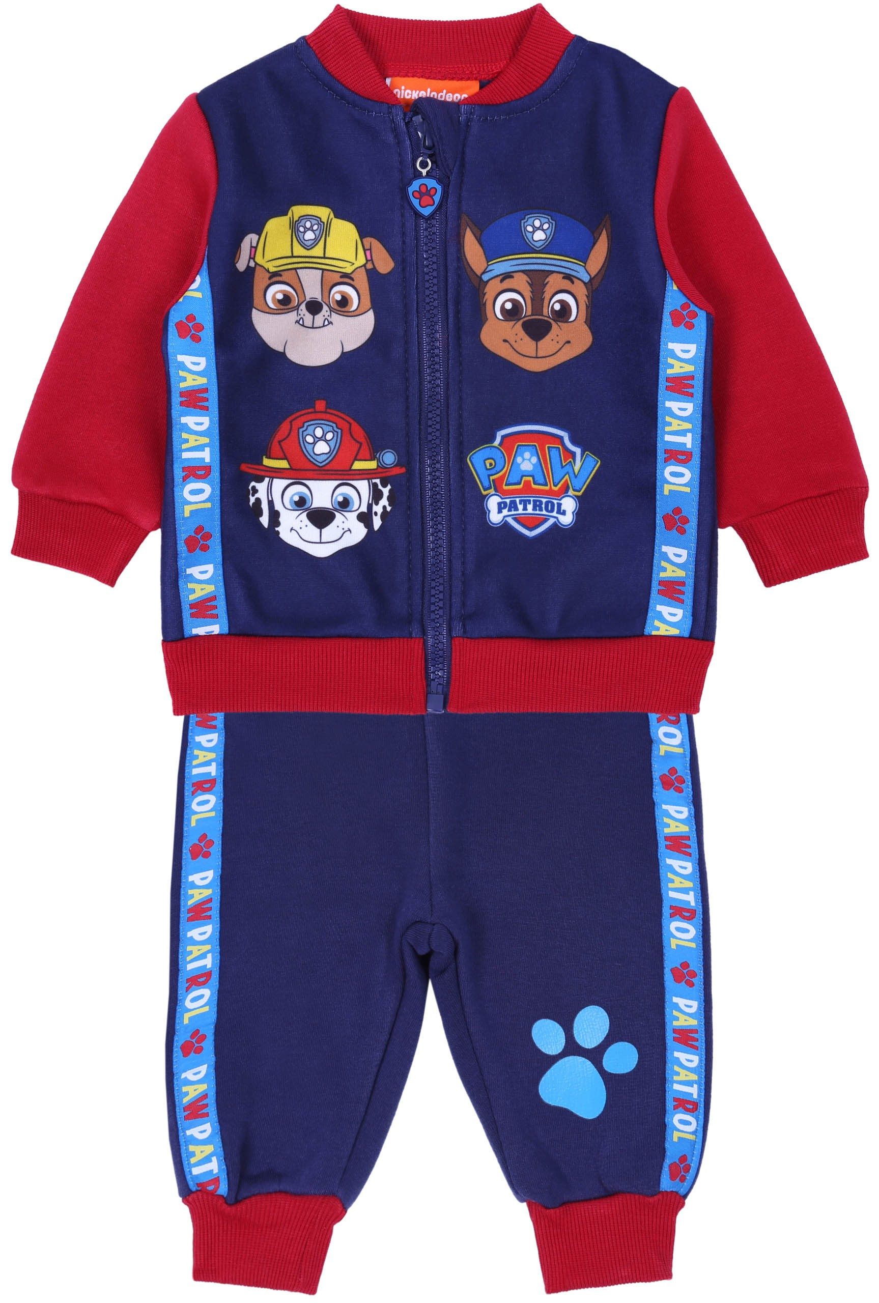 Sarcia.eu Trainingsanzug Dunkelblau-roter Baby-Jogginganzug Paw Patrol 18 Monate