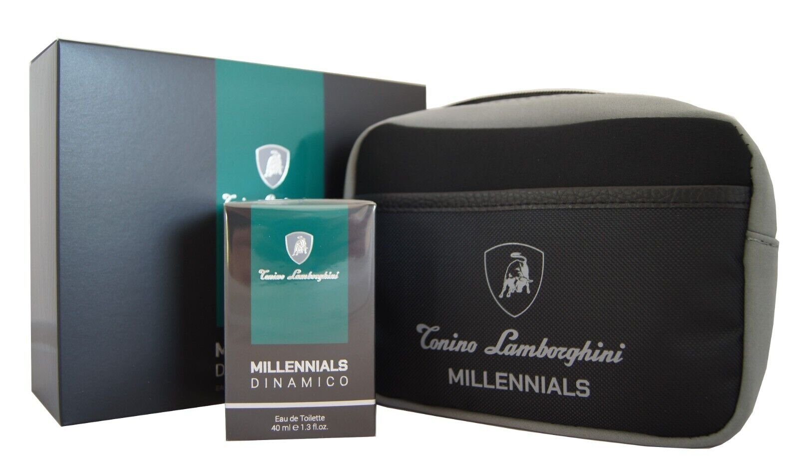 Tonino Lamborghini Duft-Set Tonino Lamborghini Millennials Dinamico EDT 40ml. + Travel Pouch, 1-tlg.