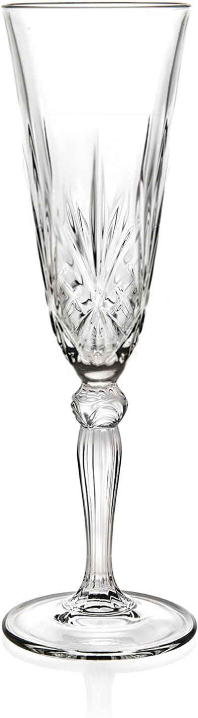 RCR Sektglas »RCR Melodia Champagner 6er set«, Kristallglas