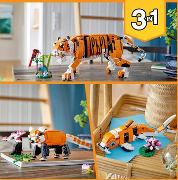 LEGO® Konstruktionsspielsteine Majestätischer Tiger (31129), LEGO® Creator 3in1, (755 St)