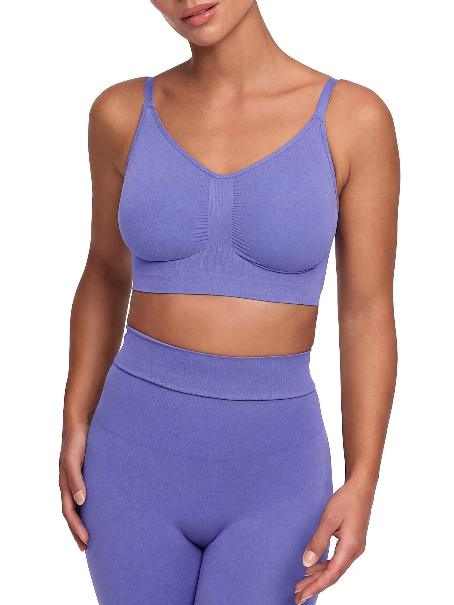 cfab by creamy fabrics Bügelloser BH Comfort Bralette-Soft Violet-L (1-tlg)