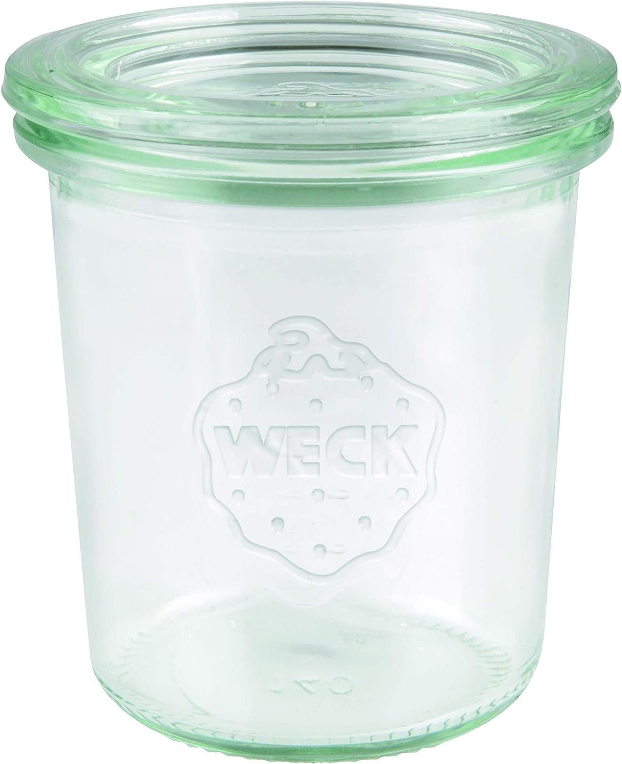 WECK Einmachglas Weck Sturzglas Inhalt 140 ml, zum Einkochen; Backofengeeignet; 12